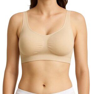 Truekind Daily Comfort Women's Nude Wire Free Shaping Bra Size XL NWT